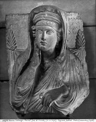 Büste von Ummayat, Frau von Yarhai, Dame aus Amith, spätes 2. Jahrhundert n. Chr.